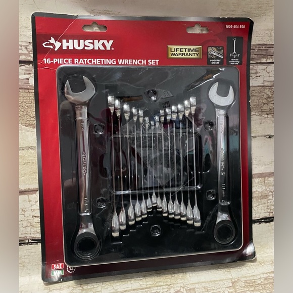 New Husky SAE and Metric Ratcheting Wrench Set (16-Piece) - Picture 5 of 5